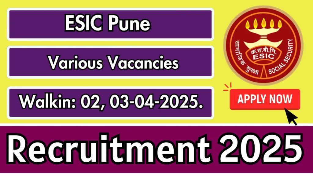 esic pune senior residents mo and other recruitment 2025 walk in for 32 posts 67e1360f860891611590 1200