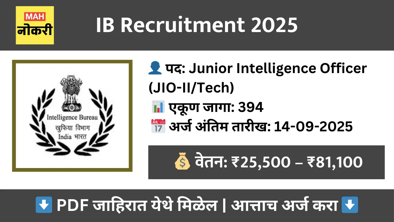 IB Recruitment 2025