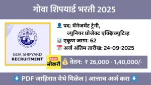 goa shipyard bharti 2025