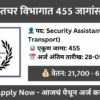 ib security assistant motor transport recruitment 2025 455 posts apply online