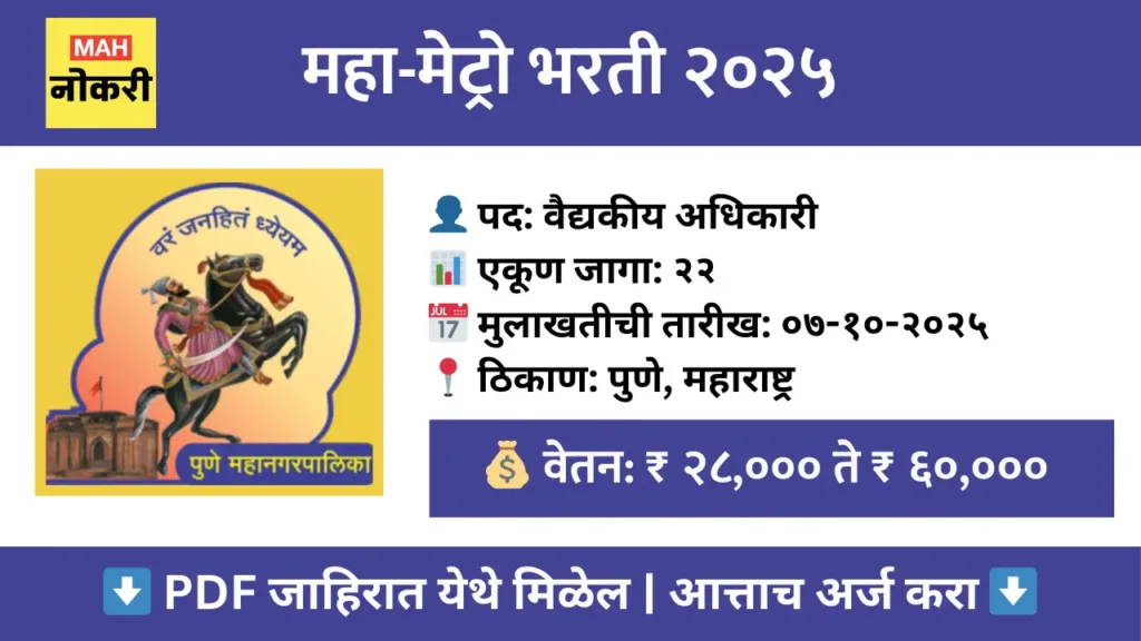 pmc medical officer recruitment 2025