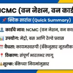 NCMC Card Apply Online Process 2026